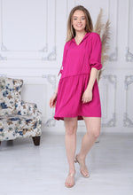 Load image into Gallery viewer, Fuchsia Hooded Dress
