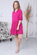 Load image into Gallery viewer, Fuchsia Hooded Dress
