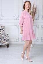 Load image into Gallery viewer, Pink Robe Chiffon Dress
